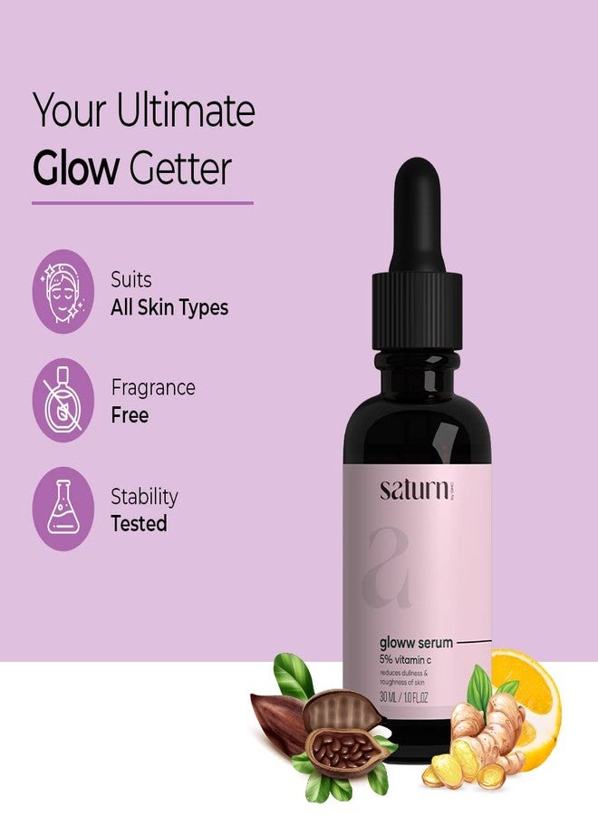 Saturn by GHC Skin Care Combo 5% Vitamin C Serum and Derma Roller | Promotes Extra Deep Nourishment, Powered With Retinol & | SLS-Free | Paraben Free | 100% Vegan | Suitable for all Skin Types - Image 5