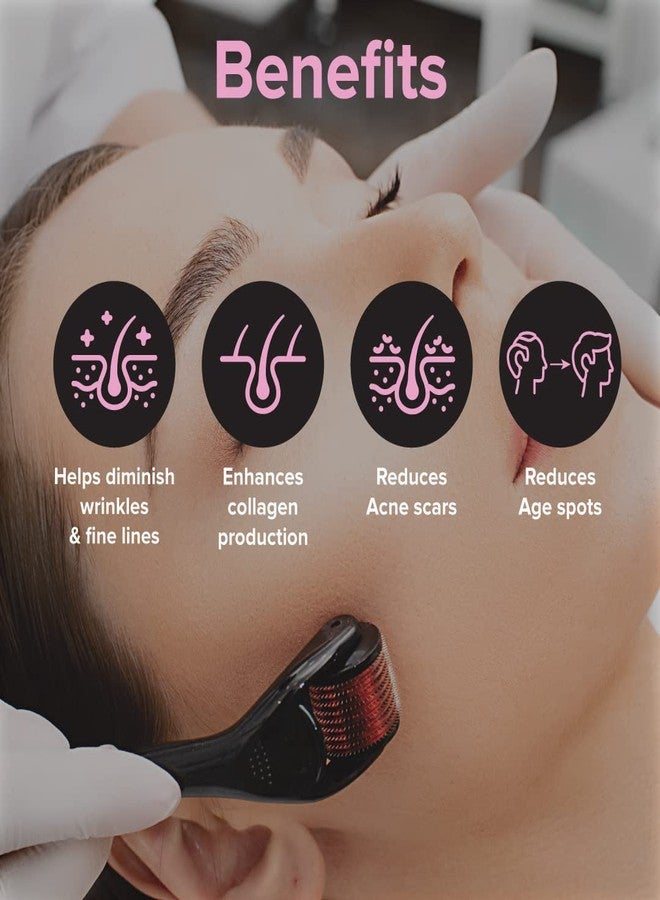 Saturn by GHC Skin Care Combo 5% Vitamin C Serum and Derma Roller | Promotes Extra Deep Nourishment, Powered With Retinol & | SLS-Free | Paraben Free | 100% Vegan | Suitable for all Skin Types - Image 2