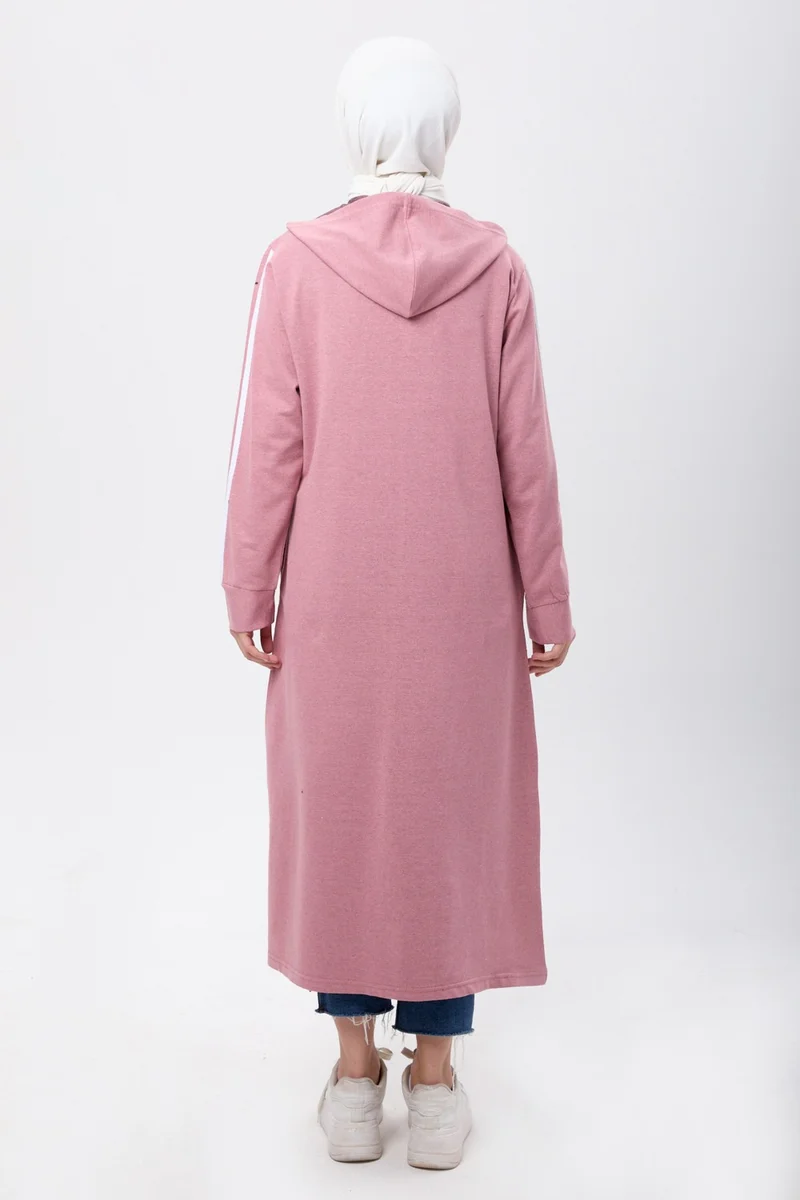 Tofisa 4130-GUL-KURUSU Pocket Detail Abaya