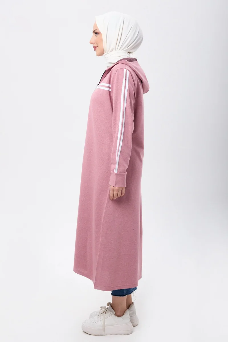 Tofisa 4130-GUL-KURUSU Pocket Detail Abaya