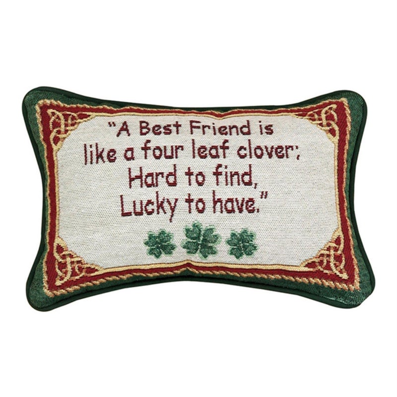 Manual Woodworker Manual 12.5 x 8.5-Inch Decorative Throw Pillow, Irish Treasures Best Friend - Image 4