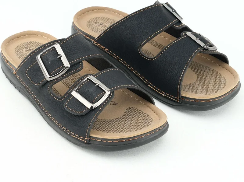 Gezer Summer Men's Two Buckle Adjustable Comfortable Sole Daily Slippers