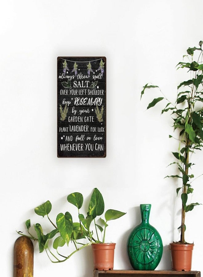 Doodlream Magic Quote Tin Sign, 8x12 Inch Vintage Metal Wall Decor, Salt Rosemary Lavender Saying for Home Kitchen Garden Cafe Bar - Image 5