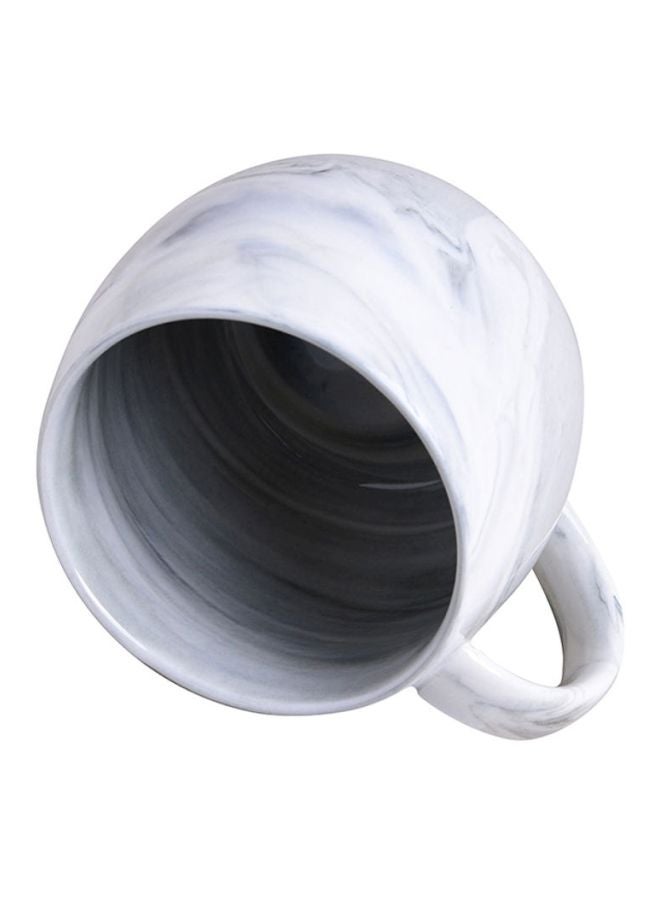 إسكدنيا فنجان قهوة بتصميم رخامي رمادي - Image 2