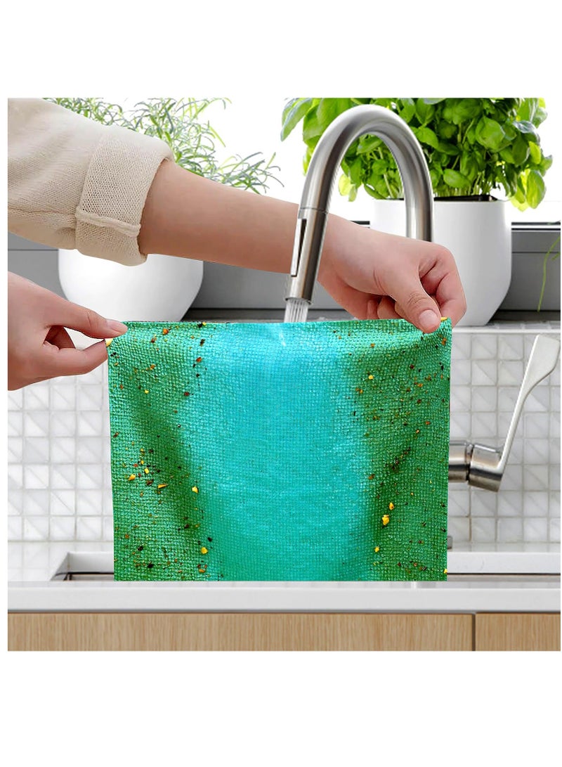 Beauenty Microfiber Cleaning Cloth Rags in Two Box (40 Count), 7.9 x 7.9 Reusable Wipes for Cleaning, Edgeless Terry Towels, Small Cleaning Cloths for Home, Kitchen and Car, Blue - Image 5