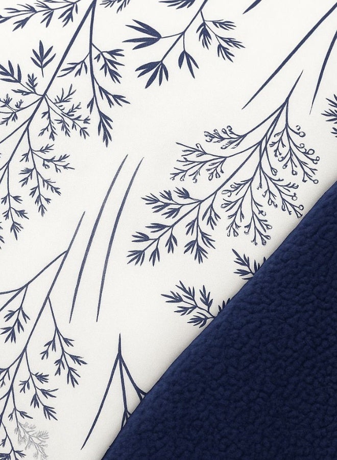 سنوز لحاف شتوي فرو دبل فيس، تصميم بريز بلو، 220*235سم - Image 3