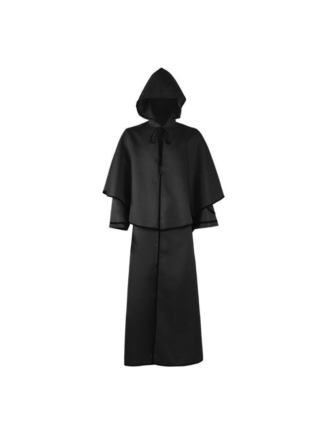 NIBEMINENT Men's medieval robes, wizard role-playing costumes, adult priest costumes, role-playing, Halloween carnival party - Image 1