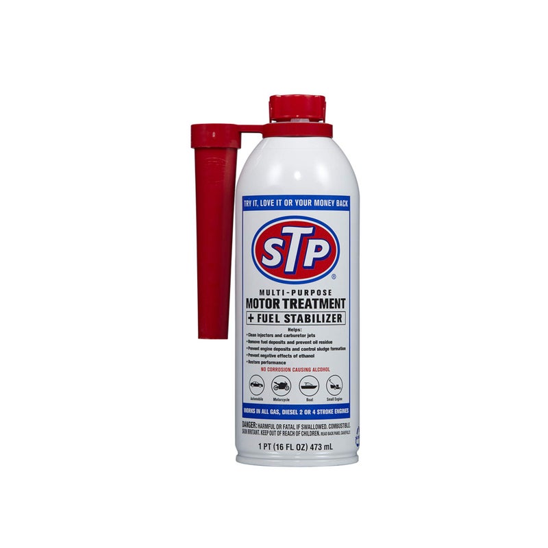 STP Multi-Purpose Motor Treatment and Fuel Stabilizer, Fuel System Cleaner for Gas, Diesel, 2 Stroke, 4 Stroke, 16 Oz - Image 2