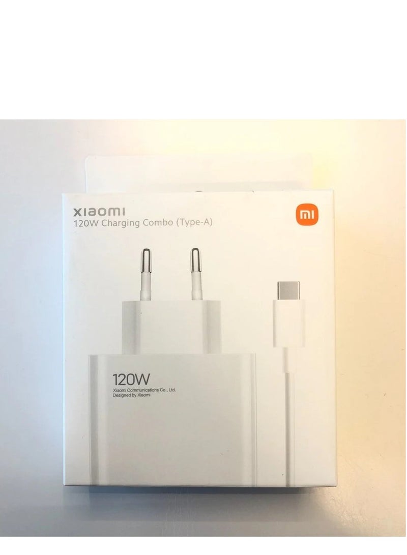 Xiaomi 120W Charging Combo (Type-A)  Fast Charger White - Image 3