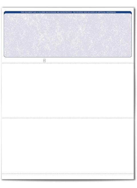 Valuechex 500 Blank Business Voucher Checks Blue Classic 500 Sheets Form 1000 Check On Top