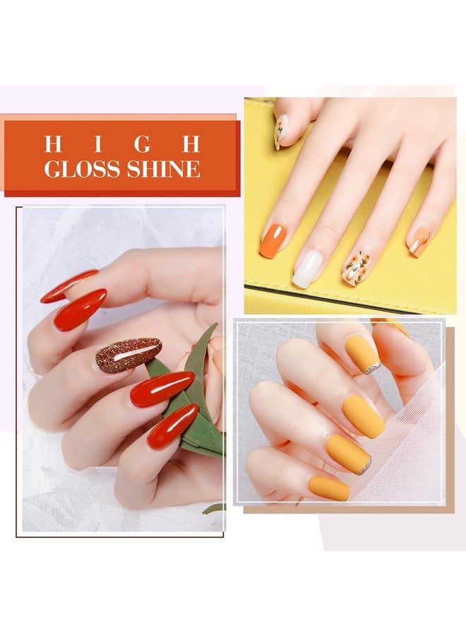 كاني  مجموعة طلاء أظافر جل من CANNI مكونة من 6 قطع 9 مل، باللون الأصفر الخريفي - برتقالي أحمر أصفر، مجموعة طلاء أظافر جل بألوان الخريف، اصنعها بنفسك في المنزل، صالون تجميل، هدايا عيد الميلاد ورأس السنة الجديدة للفتيات - Image 3