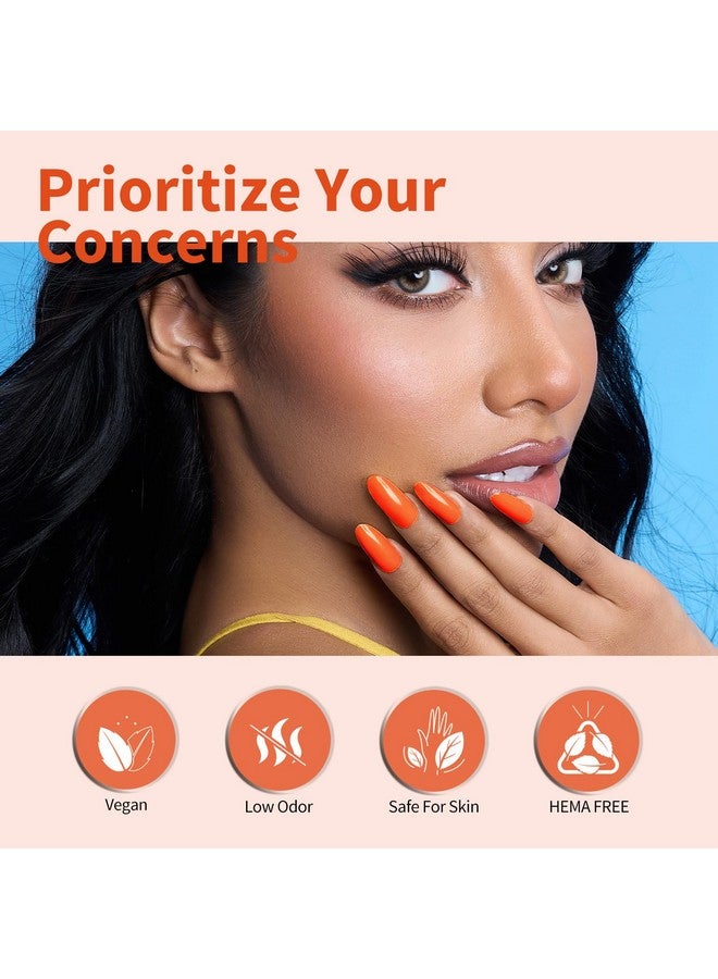 كاني  مجموعة طلاء أظافر جل من CANNI مكونة من 6 قطع 9 مل، باللون الأصفر الخريفي - برتقالي أحمر أصفر، مجموعة طلاء أظافر جل بألوان الخريف، اصنعها بنفسك في المنزل، صالون تجميل، هدايا عيد الميلاد ورأس السنة الجديدة للفتيات - Image 2