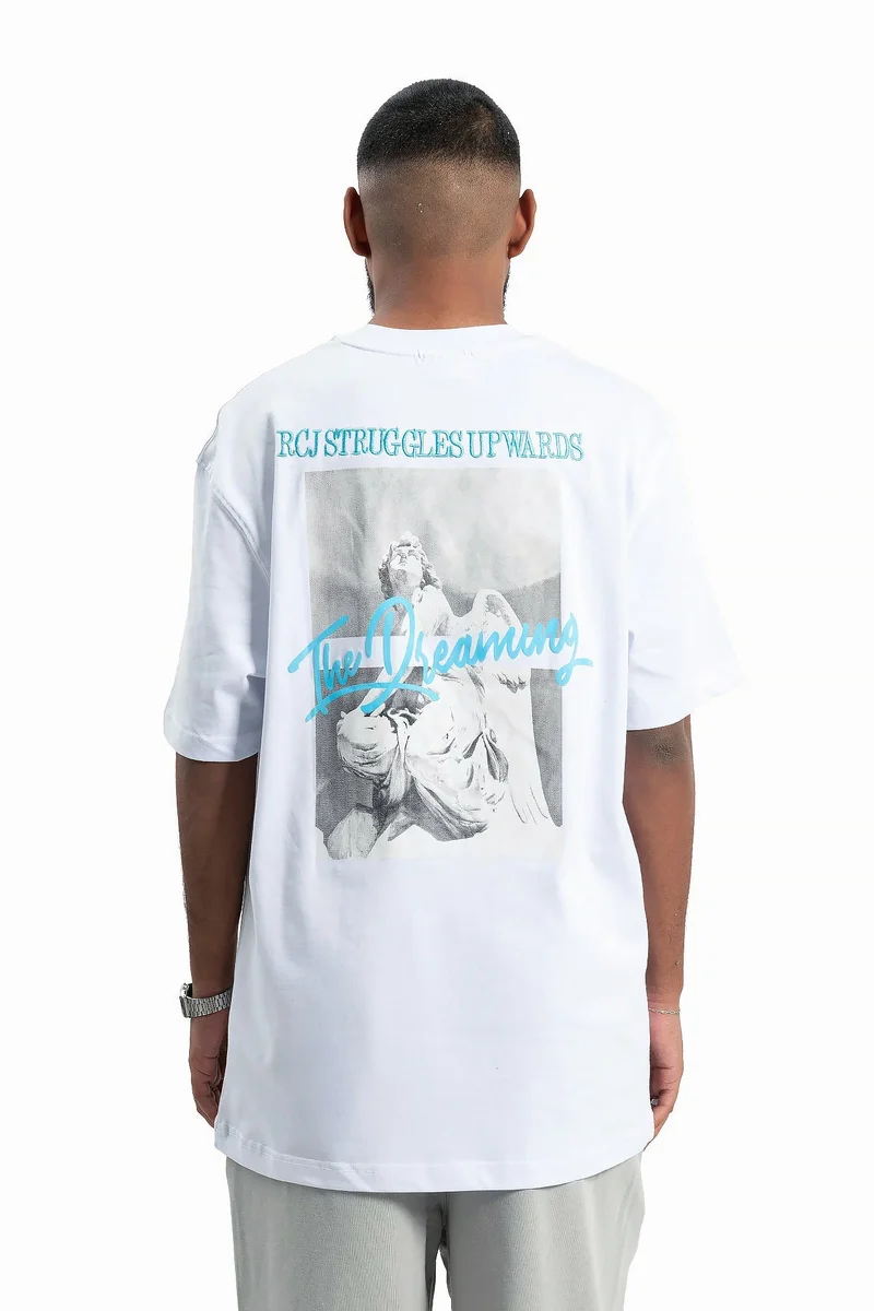 Wecre8 Men's White Dreaming T-shirt By WECRE8