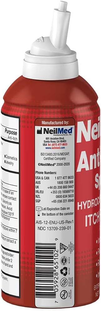 NeilMed بخاخ تخفيف الحكة هيدروكورتيزون 1 3 أونصة - Image 2