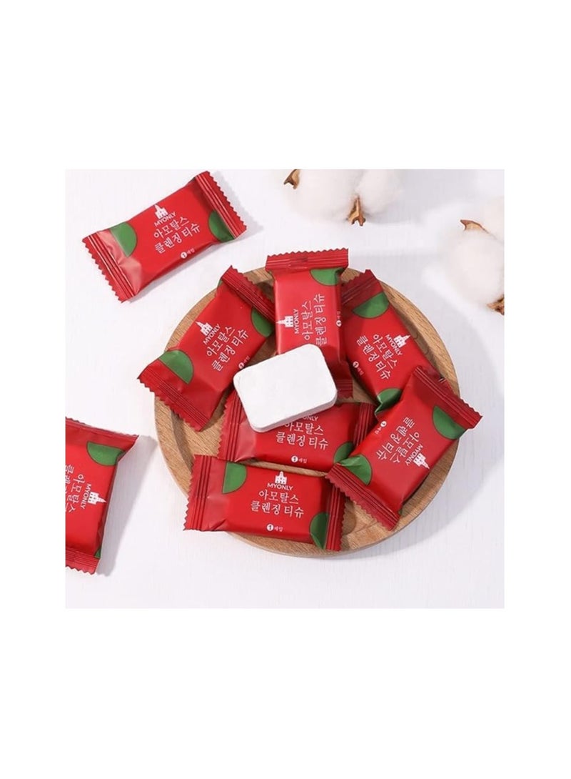 20 قطعة من اقراص المناشف المضغوطة الصغيرة بوثاك منشفة للاستعمال مرة واحدة قابلة لاعادة الاستخدام بتصميم اكثر سمكا للوجه السحري المضغوط مناشف قطنية محمولة مضادة للحساسية للسفر مناديل للتابلت - Image 1