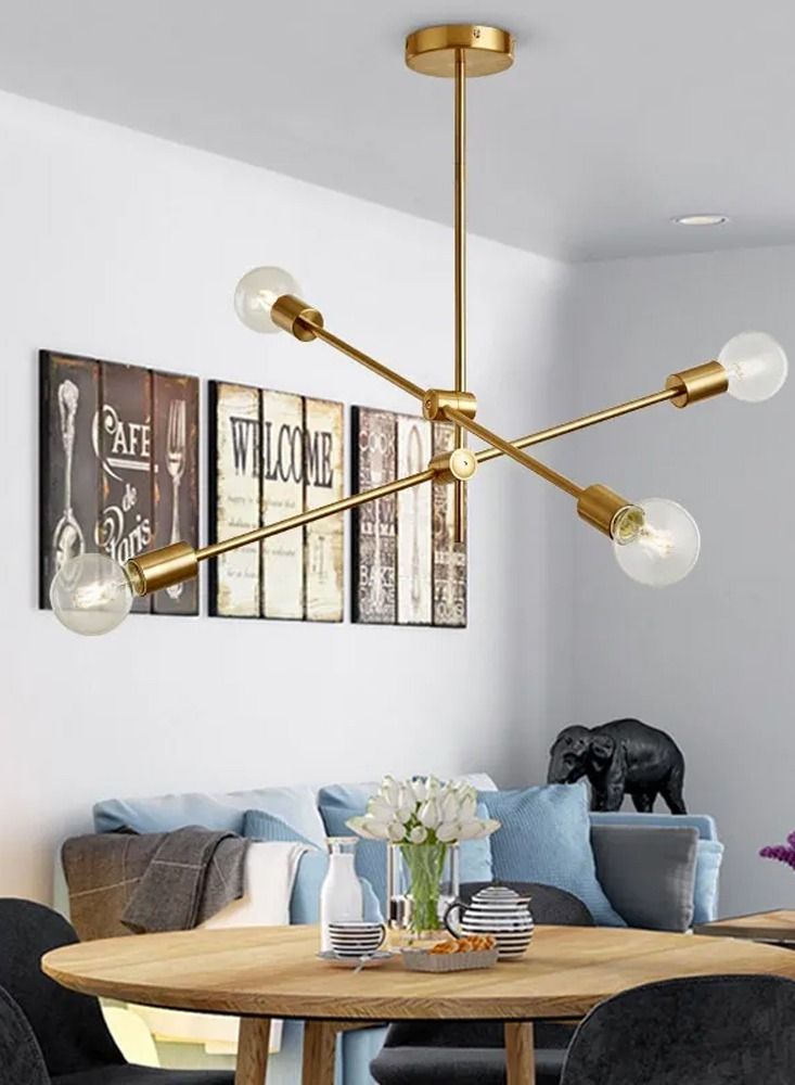 Cluc Sputnik Chandelier - 4 bulb - Gold - Image 2