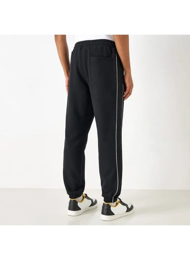Kappa Kappa Solid Joggers with Drawstring Closure and Pockets