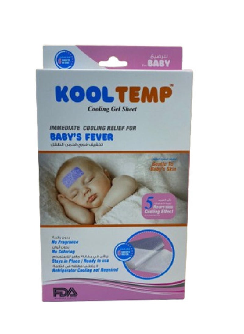 Kool Temp Cooling Gel Sheet For Migraine & Fever 