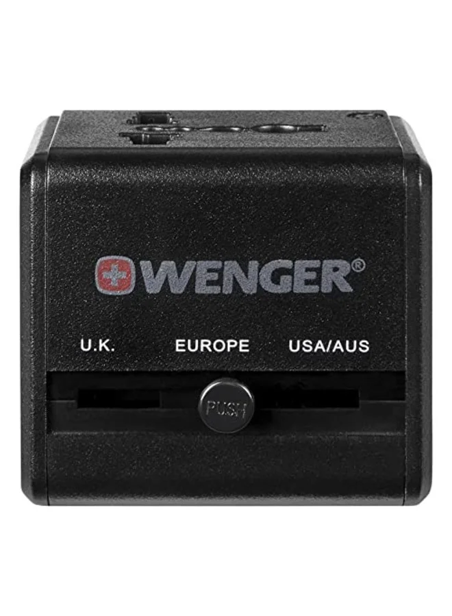 فيجنر محول سفر بشاحن USB مزدوج أسود - 604559