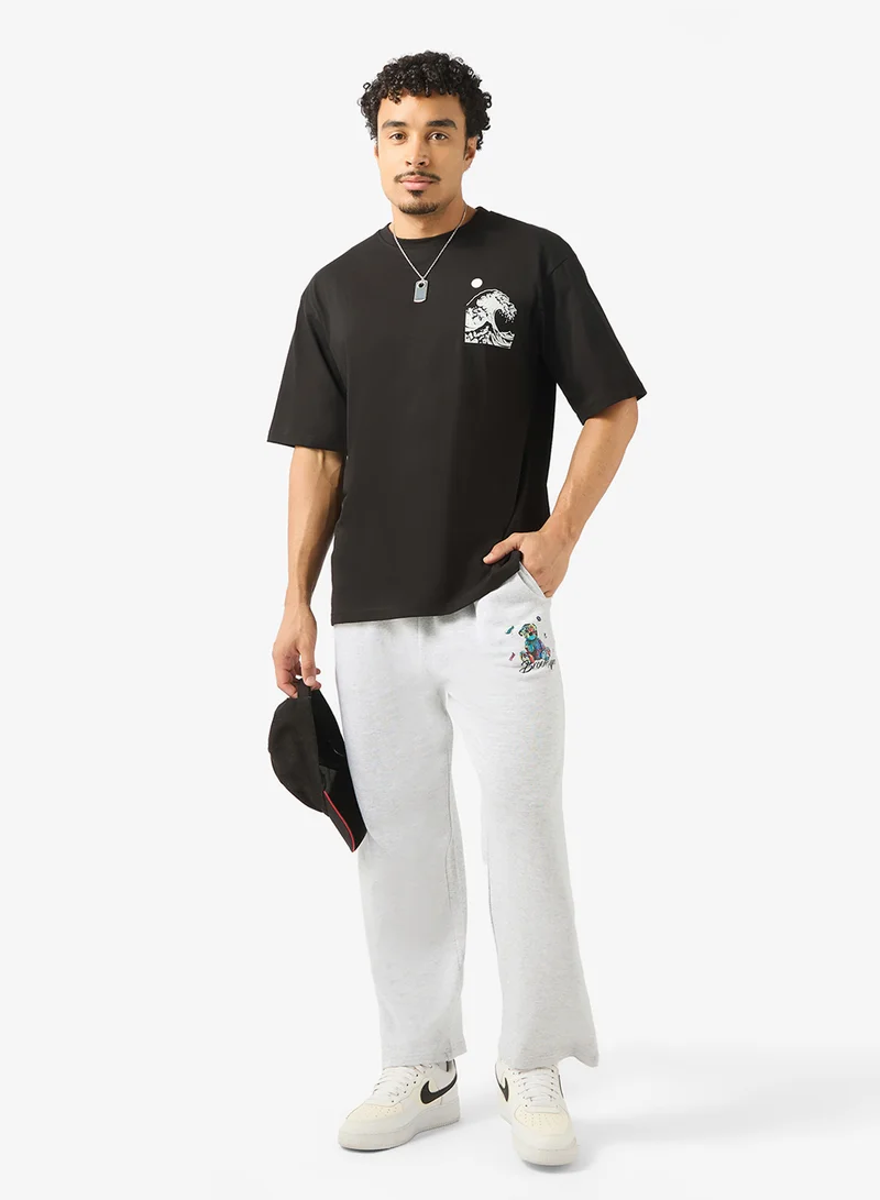 Seventy Five Basics Graphic Design Oversized Joggers