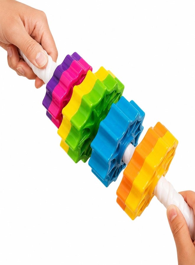 Mahantnishth Stack & Spin Montessori Toy for Toddlers 1-3 Years | Shape Sorting, Color Recognition & Sensory Learning Toy | Fine Motor Skills Development | Birthday Gift for Boys & Girls (Pack of 1) - Image 2