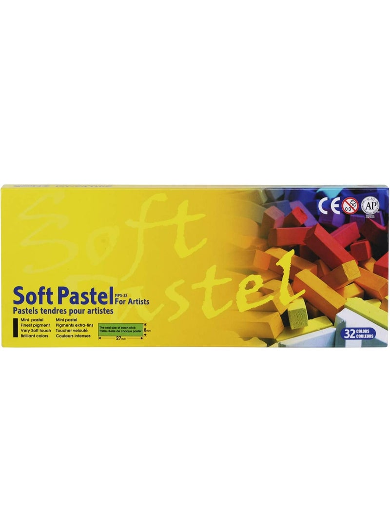 Mungyo Gallery Artist Soft Pastel Chalks Set, 32 Colors, MPS-32 - Image 1