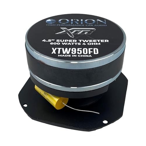 ORION XTR Series XTW950FD 4.5” Super Bullet Tweeter | Aluminum Diaphragm, 1.5” Voice Coil, 150W RMS, 600W Max, Built-in Crossover - Pro Car Audio Tweeter (Single) - Image 5