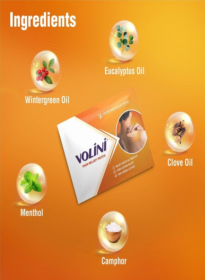 Volini Pain Relief Patch for Body Ache | Relief Starts in 2 Minutes | Pack of 5 x 2 - Image 4