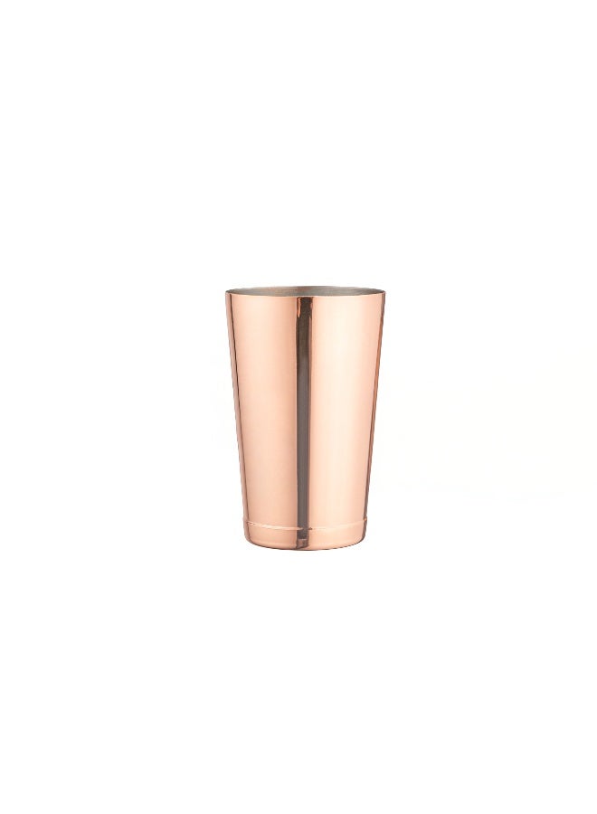 Restaurantware شaker بوسطن بار لوكس 16 أونصة، 1 شايكر كوكتيل مطلي بالنحاس - قاعدة مثقلة، بدون تسرب، خلاط مشروبات مارتيني من الفولاذ المقاوم للصدأ، أداة بار أساسية، للاستخدام المنزلي أو للنوادل - Image 1