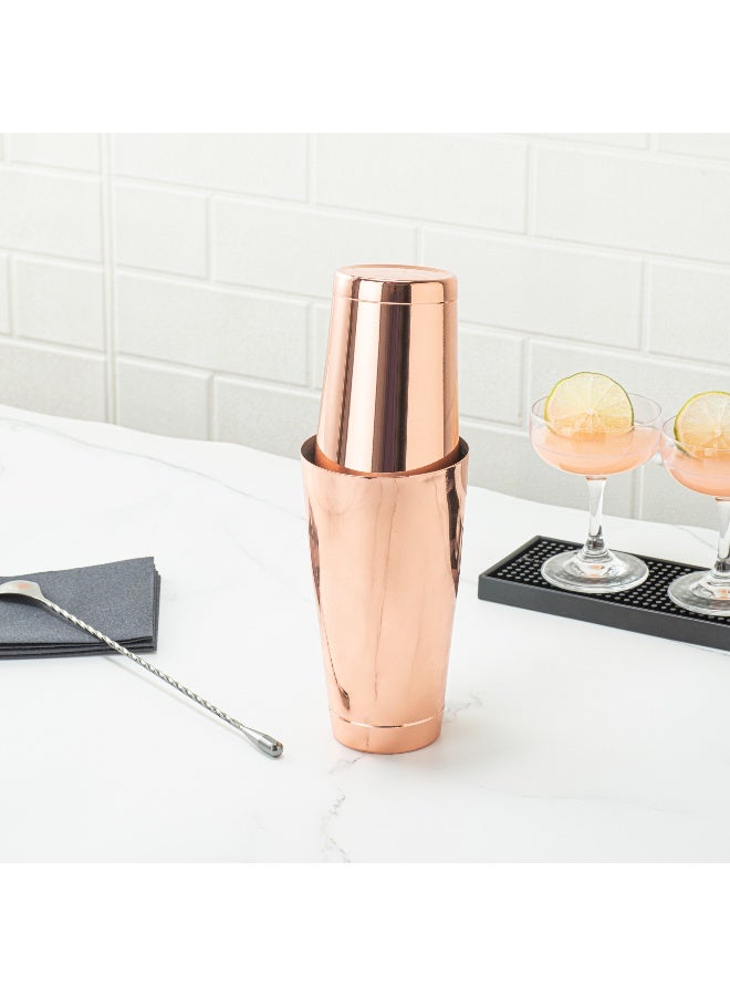 Restaurantware شaker بوسطن بار لوكس 16 أونصة، 1 شايكر كوكتيل مطلي بالنحاس - قاعدة مثقلة، بدون تسرب، خلاط مشروبات مارتيني من الفولاذ المقاوم للصدأ، أداة بار أساسية، للاستخدام المنزلي أو للنوادل - Image 5