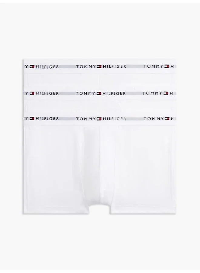 3-Pack Signature Repeat Logo Waistband Trunks