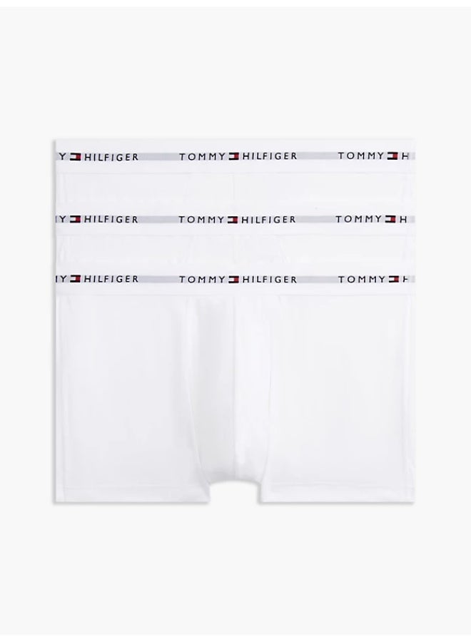 TOMMY HILFIGER 3-Pack Signature Repeat Logo Waistband Trunks - Image 1