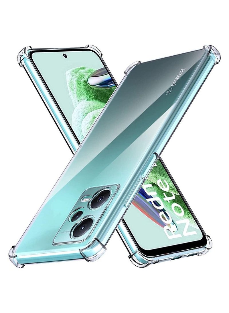 vesus CLEAR BUMPER FULL BODY ANTI-SCRATCH TPU SILICONE CASE BACK COVER DESIGNED FOR REDMI NOTE 12 5G - Image 1