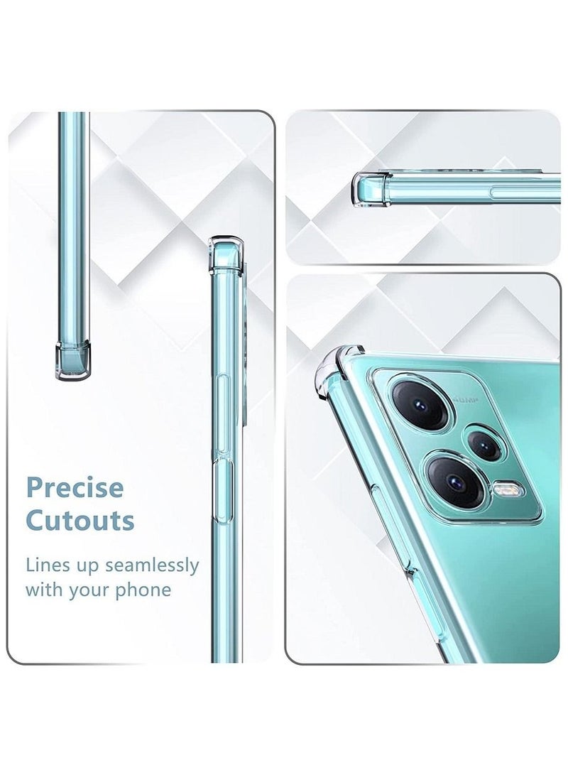 vesus CLEAR BUMPER FULL BODY ANTI-SCRATCH TPU SILICONE CASE BACK COVER DESIGNED FOR REDMI NOTE 12 5G - Image 3