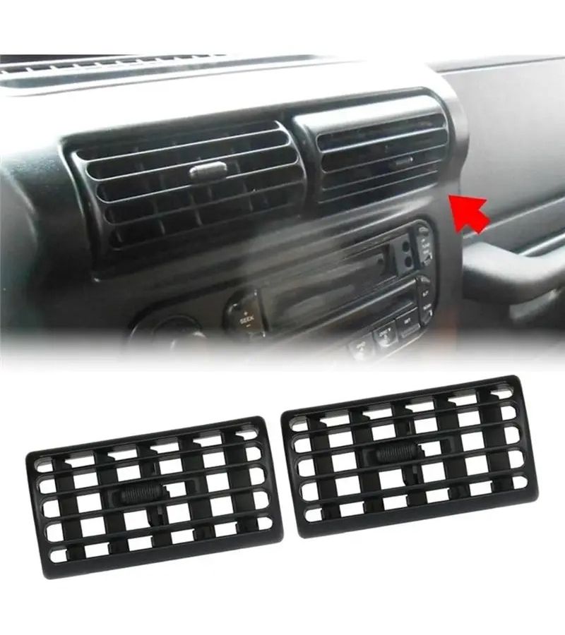 2 Pcs A Set Black Air Vent Grille For Jeep Wrangler TJ 1997 2006 Cherokee XJ 1997 2001 Center Console Extension 5FS10DX9 5FS10LAZAB - Image 3
