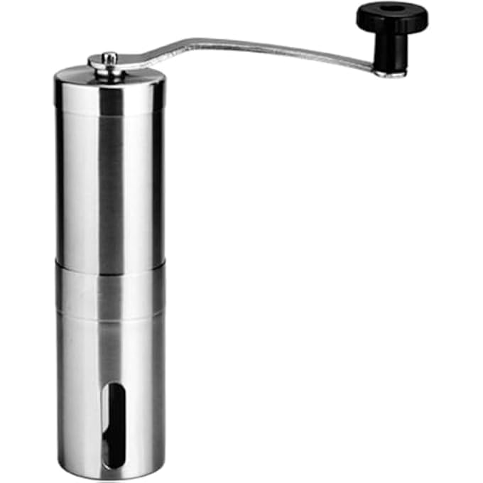 هالامودو مطحنة قهوة يدوية محمولة مصنوعة من الفولاذ المقاوم للصدأ 304 للاستخدام المنزلي والمكتب والسفر - Image 2