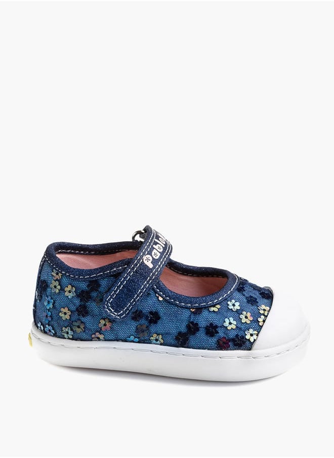 Girls' Floral Embellished Shoes with Hook and Loop Closure - pzsku/Z0E8E28C97EE4BC926BC9Z/45/_/1739285997/b677ce9a-6554-410f-a40a-a2d6227ca97b