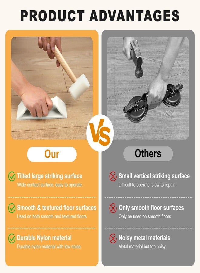 parknshop Floor Gap Fixer Tool - Heavy-Duty Plank Grabber & Washable Adhesive Pad for Laminate, Durable Nylon Design,Vinyl, and Hardwood Flooring Repair (Only Plank Grabber) - Image 3