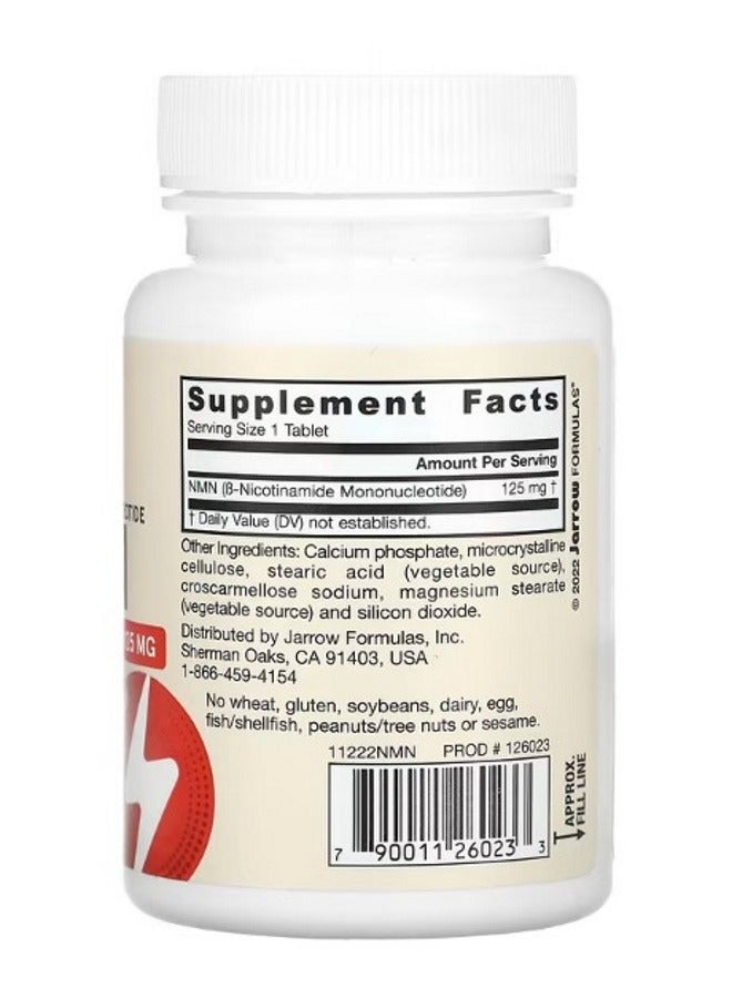 jarrow formulas NMN Nicotinamide Mononucleotide 125 mg 60 Tablets - Image 2