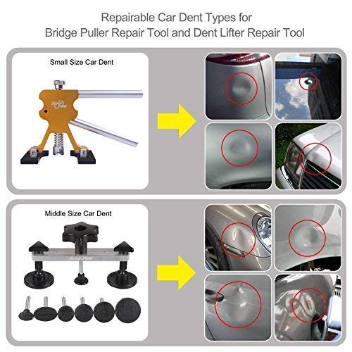 Super PDR Paintless Dent Repair Kit - 42Pcs Car Dent Puller For Small And Medium Car Dents And Ding Auto Dent Remover Tools - Image 5