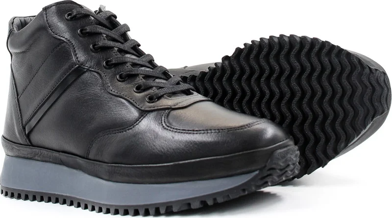 فاست ستيب Leather Fur Men's Sports Boots 722KMA876