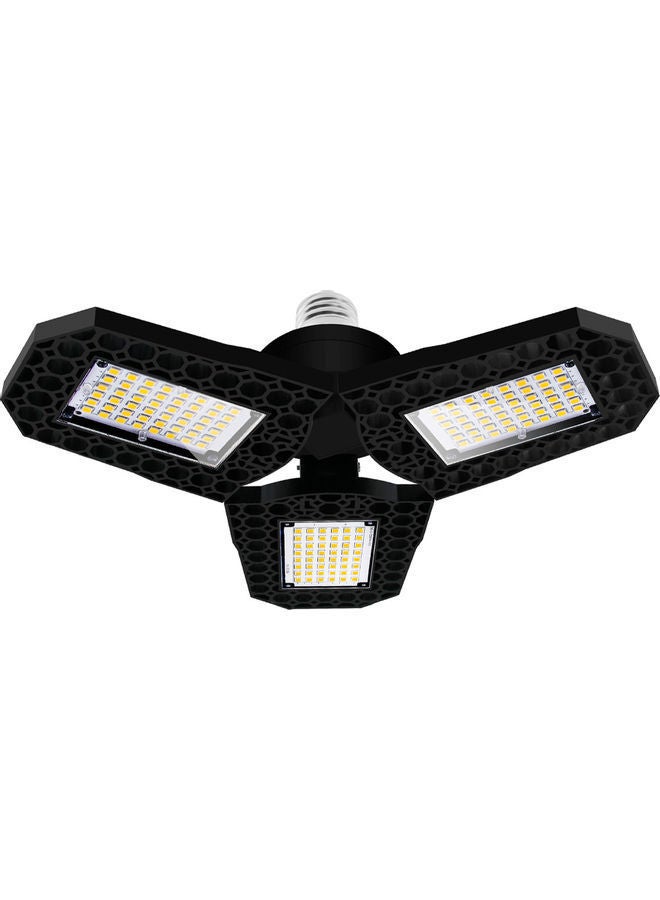 NIBEMINENT LED Garage Light Folding Black/Yellow/Silver 11.8 x 10.4cm 