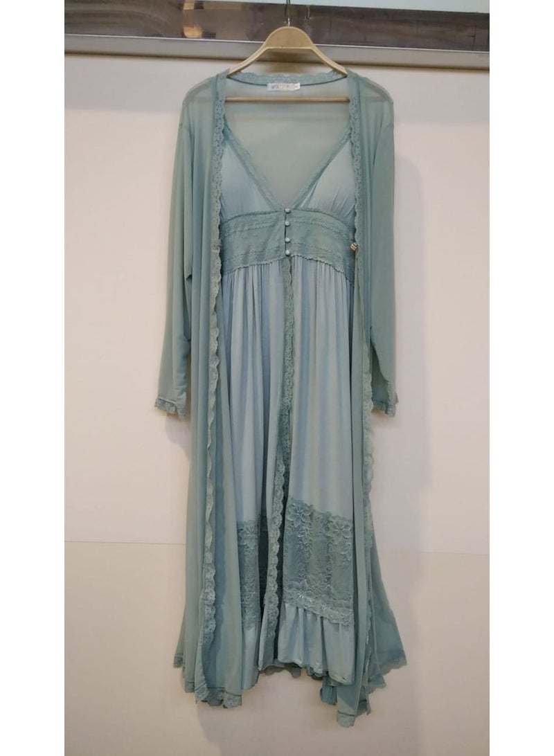 كابريشوس طقم نوم وروب أنيق من الدانتيل - ملابس نوم نسائية ناعمة ومريحة - Image 5