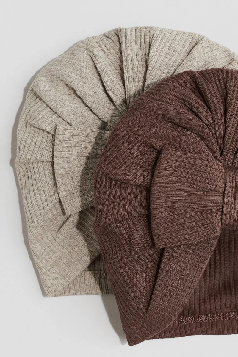 اتش اند ام قبعة بعقدة - عبوة من قطعتين