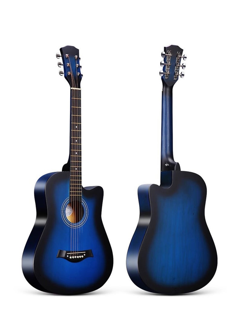 Kabat 38-Inch Folk Guitar Band Guitar Beginner Guitar+ Full Set of Accessories + Tuner - Image 1