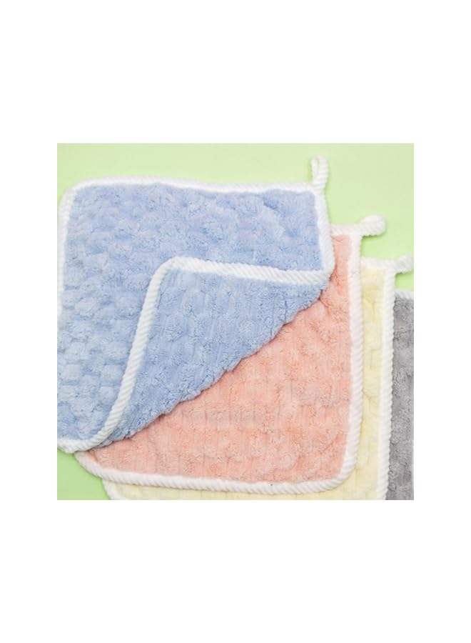 The Bros 4Pcs 30x30cm Hanging Hand Towels, Super Absorbent Soft Hanging Towel with Hanging Loop, Machine Washable and Fast Drying Towel, Hand Dry Towels for Kitchen & Bathroom. - Image 4