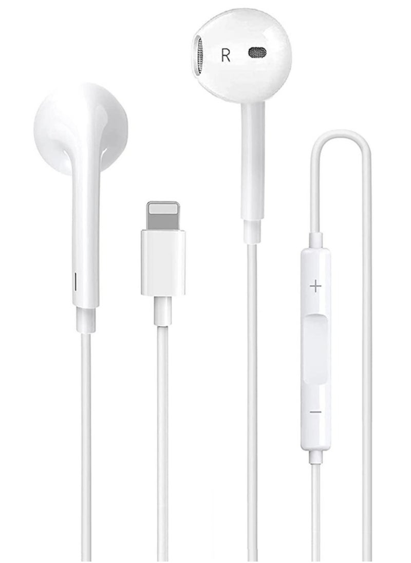 ELTRAZONE - iPhone Earbuds Wired Lightning Headphones [Apple MFi Certified] in-Ear Stereo Headset Built-in Microphone & Volume Control Compatible with iPhone 13/12/11/8/8plus X/Xs/XR/Xs max/pro/se iPad All iOS - Image 1
