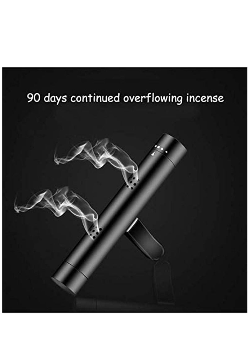 كاست ويف حامل معطر السيارة ، معطر في السيارة ومشبك تكييف الهواء Magnet Diffuser عطر صلب أسود - Image 4