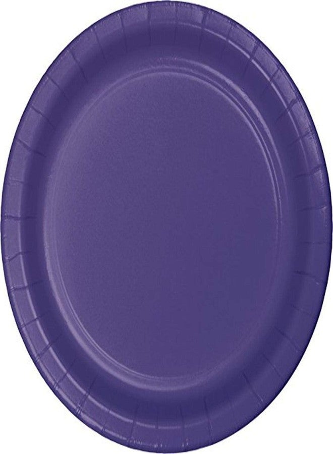 Creative Converting Touch of Color Paper Lunch Plates, 24-Count, Purple