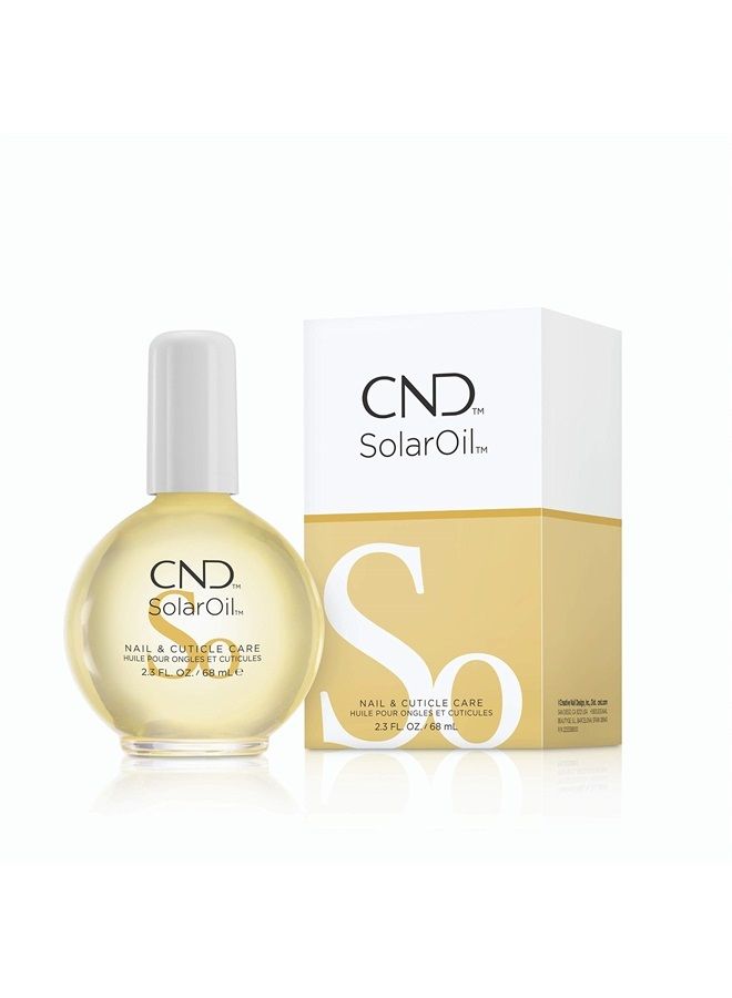 CND عناية بالأظافر والجلد المحيط بها من CND، زيت الشمس للأظافر الجافة والتالفة، مدعوم بزيت الجوجوبا وفيتامين E لأظافر أكثر صحة وقوة، 2.3 أونصة سائلة - Image 1